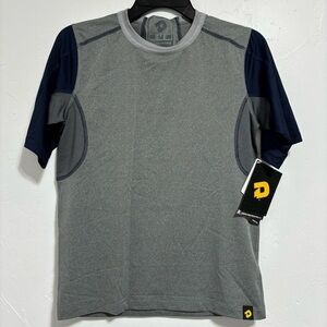 DeMarini Boys Youth Medium CoMotion Under Uniform Game Shirt NWT Gray Navy Mid